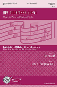 My November Guest SSA choral sheet music cover Thumbnail